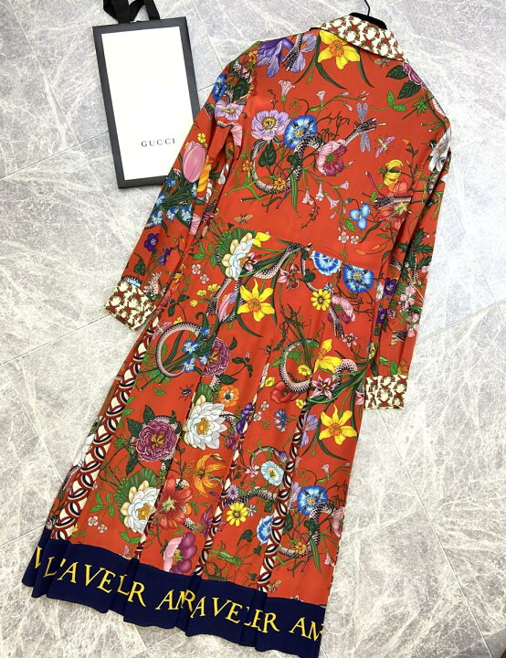 楽天市場】18AW GUCCI （グッチ） フラワー柄 シルク シャツ 