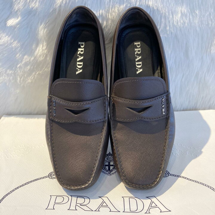 楽天市場】PRADA プラダ サフィアーノ ドライビングシューズ 