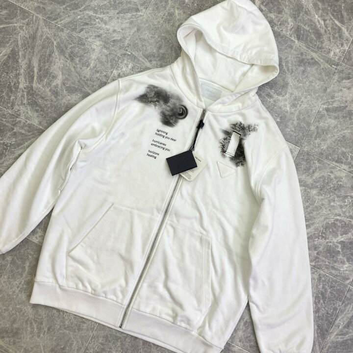 楽天市場】PRADA （プラダ） ジップパーカー 22AW メンズ Mサイズ 