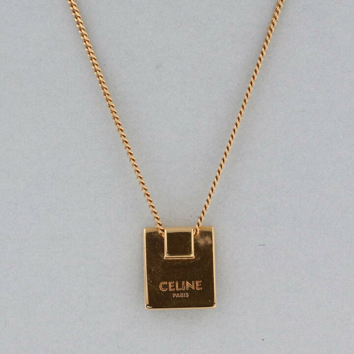 楽天市場】【美品】CELINE セリーヌ アルファベット M ネックレス 
