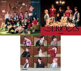 (3形態DVDセット)【限定先着特典：すのぷくシール(SERIOUS ver) +じゃんけんカード(27枚セット) +ソロアザージャケット(蛇腹仕様)付き】 Snow Man 12th single SERIOUS 【初回盤A＋初回盤B＋通常盤】 スノーマン シリアス SnowMan