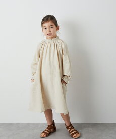 【NEW】【riziere】ダブルガーゼスモックワンピース キッズ 女の子 90-150 リジェール palette パレットこども服 子供服 kids ワンピース 春 夏 秋 冬 ガーリー こども 子供 ジュニア ワンピ おしゃれ フリル ナチュラル シンプル ダブルガーゼ