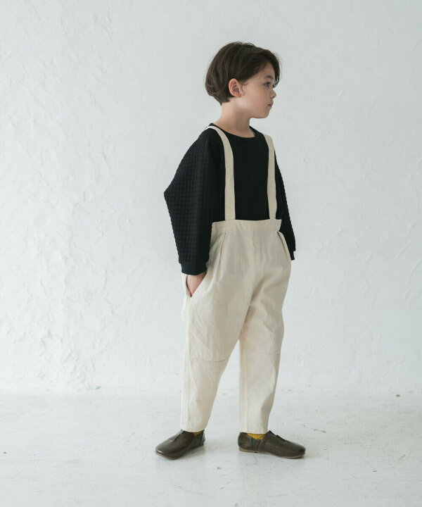 楽天市場 Riziere ハイウエストオーガニックコットンサロペット キッズ 男の子 女の子 90 140 リジェール 子供服 こども服 パンツ 春 夏 秋 冬 Kids 子ども シンプル ジュニア ズボン ナチュラル パンツ 無地 Riziere楽天市場店