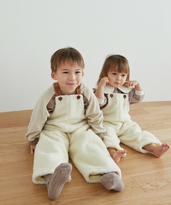 楽天市場】【riziere】ボアサロペット キッズ 男の子 女の子 80-110  