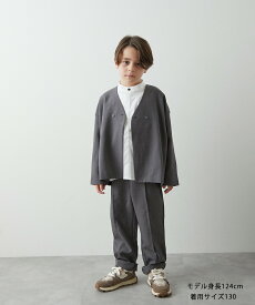 【riziere】ノーカラージャケットセットアップ 90-150 キッズ 男の子 女の子 子供服 こども服 子ども こども kids おしゃれ 春 夏 ジュニア セットアップ 入学 卒業 卒園 入園 発表会 七五三 記念日 記念写真 スーツ フォーマル