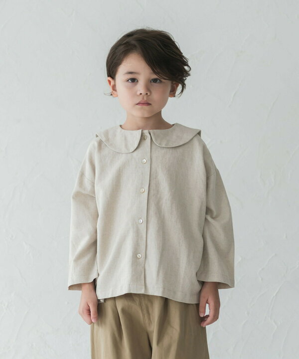楽天市場 Riziere セーラーカラーナチュラルブラウス 女の子 男の子 90 130 キッズ リジェール 子供服 こども服 Kids 春 秋 冬 おしゃれ オシャレ ジュニア カジュアル 無地 ナチュラル シンプル トップス セーラー ブラウス Riziere楽天市場店