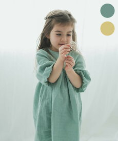 【OUTLET SALE】【riziere】胸ギャザーバルーン袖ワンピースDOT キッズ 女の子 80-150 リジェール palette パレットこども服 子供服 kids ワンピース 春 夏 秋 冬 ガーリー こども 子供 ジュニア ワンピ おしゃれ フリル ナチュラル シンプル ドット