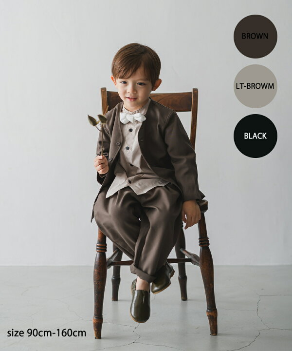 楽天市場】【riziere】シングルノーカラージャケットセットアップ 90  