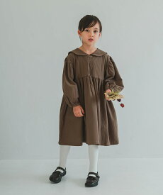 【riziere】セーラーカラー長袖ワンピース キッズ 女の子 90-140 こども服 子供服 kids ワンピース 春 夏 秋 冬 ガーリー こども 子供 ジュニア ワンピ おしゃれ フリル ナチュラル シンプル セーラーカラー 長袖