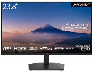 yAmazon.co.jpz JAPANNEXT 23.8C` j^[ tHD 1920x1080𑜓x IPS fBXvC (KVM/HDMI/USB-C d (65W) / Xs[J[/VESAΉ/u[CgJbg) JN-IPS2