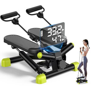 MERACH (�����b�N) �X�e�b�p�[ �o���h�t�� �㉺�^���ƂЂ˂�^�� �É� ���� ���x���� �L�_�f�^�� �����݃X�e�b�p�[ �����쓮 LCD�f�B�X�v���C ���N�X�e�b�p�[ �ω׏d110kg �R���p�N�g �ȃX�y�[