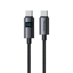 Mcdodo USB-C to USB-C�P�[�u�� iPhone 17�[�d�R�[�h �������ŏo�̓X�N���[���\�� PD 100W�}���[�d E-marker�`�b�v���� �����f�[�^�]�� Carplay�Ή� Type -C�P�[�u�� MacBook iPad iPh