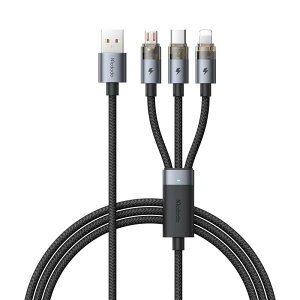 Mcdodo 6A 3C1 }[dP[u USB-A to USB-C  light-ning  Micro USBP[u 6A}[diUSB-C[qj iPhone 17/16/15/14/13 Galaxy Androi