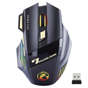 �}�E�X ���C�����X ���� �[�d���l�ԍH�w�Ɋ�Â����É��}�E�X 2.4G USB���V�[�o�[�t�� ���J�X�^�C�� �m�[�g�p�\�R�� �[�d��Mouse ���^ �y�� 4�i�KDPI���� �g�ѕ֗�IPAD PC�Ή��\ (�u���b�N)