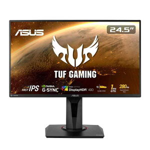 ASUS Q[~Oj^[ TUF Gaming VG259QM 24.5C`/280Hz/tHD/IPS/1ms/HDR/HDMI×2 DP/G-SYNC Compatible/ELMB/Xs[J[/Ki