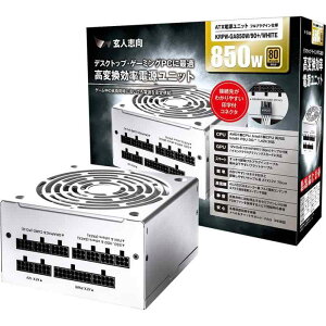 ���l�u�� �d�����j�b�g 850W ATX �d�� 80 PLUS �S�[���h PC�d�� �t���v���O�C�� �Z�~�t�@�����X �z���C�g KRPW-GA850W/90+/WHITE