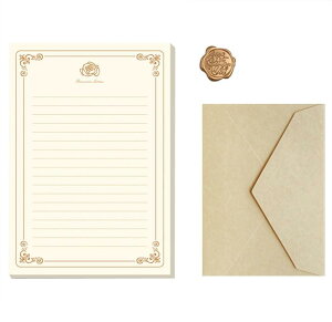 レターセット 手紙セット ラブレター メッセージカード お見舞い 誕生日 招待状 結婚式 お祝い手紙 お礼状用 封筒6枚+封緘シール6枚+便箋20枚