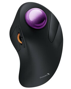 ProtoArc EM03 NL �g���b�N�{�[���}�E�X �l�����w �É� ���� 2.4G��Bluetooth���Ή� 3�䓯���ڑ� ���C�����X�}�E�X �g���b�N�{�[�� USB�[�d�� ���w���� 6�{�^�� 5�i�KDPI�ؑ� Windows/mac/iOS/Andr