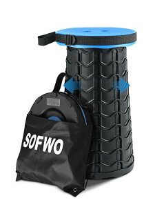 SOFWO 折りたたみ椅子 キャンプ椅子 伸縮式 折り畳み式アウトドアチェア 軽量 コンパクト 持ち運び便利 耐荷重180KG 一秒開閉でき 高さ 調整可能 6.5-45CM 【意匠登録】 釣り 旅行 バーベキュー