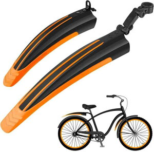 自転車用フェンダー クロスマッドガード セット サイクル フロントリア 泥よけ 前後セット泥除け 汎用 角度調整可能 簡単取り付け クロスバイクマウンテンバイ クアクセサリーロードバイ