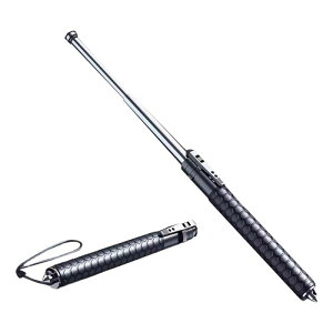 OKUYOSHI 自動巻き取り式伸縮トレッキングポール 軽量 頑丈 アウトドア 車載用 防身用 携帯便利な折りたたみウォーキングスティック 登山・キャンプ ハイキング 自己防衛対応