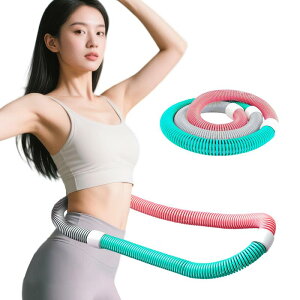 【2025 夏新登場】フラフープダイエット用 フラフープ ダイエット PVC ソフトスプリングフラフープ 折りたたみ式 ポータブル 異臭がない 腰に優しい 重み付け 静音設計 フラサークル 筋トレ