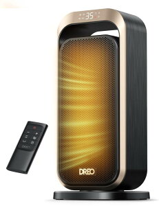 Dreo �Z���~�b�N�q�[�^�[ �d�C�q�[�^�[ 2�b���M 5���[�h 70°��U�� �g�[��� ���^ �ȃG�l �É� 12���ԃ^�C�}�[ �C���e���W�F���g�艷 �^���[�^