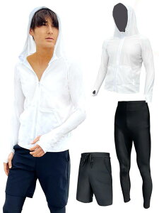 [BSQUAREZ] bVK[h Y 3_Zbg p ⊴fUVJbgn t[ht UPF50+ ㉺Zbg Ăh~ p[J[  WbvAbv XC~O RvbVEFA g