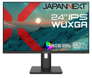 JAPANNEXT 24�C���` IPS�p�l������ WUXGA(1920x1200)�𑜓x �t�����j�^�[ JN-IPS24WX-C6 HDMI DisplayPort USB-C(�ő�65W���d) sRGB:99% HDR �A�X�y�N�g��16:10 �y2�N�z
