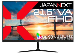 JAPANNEXT 21.5�C���` VA�p�l������ �t��HD(1920x1080)�𑜓x �t�����j�^�[ JN-V215F2 HDMI VGA sRGB:98% �R���g���X�g��3000:1 �y2�N�z