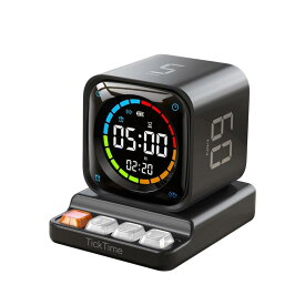 TICKTIME Clock 目覚まし時計 ポモドーロ タイマー Type-C充電 マグネット付き 日本語取扱説明書