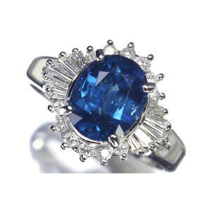 Sapphire N₩ȐF VRTt@CA 嗱2.309ct ㎿_Ch Pt900 O 11 O w