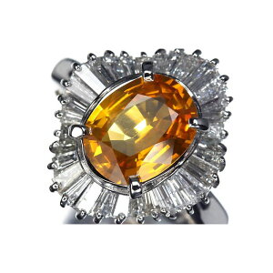 Sapphire S[fTt@CA 嗱2.02ct _Ch 0.8ct Pt900 O 9O _C w