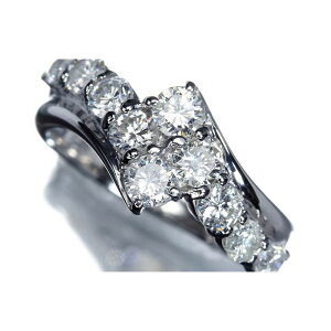 �sDIAMOND�t�����N�X�ȋP�� �㎿�_�C�������h ���v1.02ct Pt900 ���������O 8�� �����O �w�� �_�C��