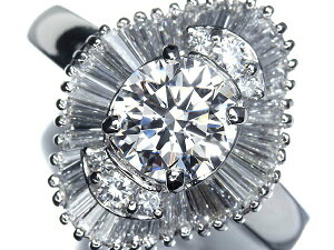 �sDiamond�t�㎿�_�C�� Internally Flawless D�J���[ H��C 3EXCELLENT 1.028ct �㎿�e�΃_�C�� ���v0.66ct Pt900 �����������O 13.5�� IF �_�C�� �����O �w�� �\�[�e�B���O�t