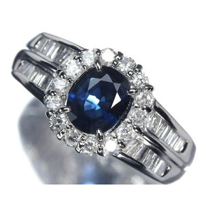 Sapphire Tt@CA 0.75ct _Ch v0.51ct Pt900 O 12 O w _C v`i