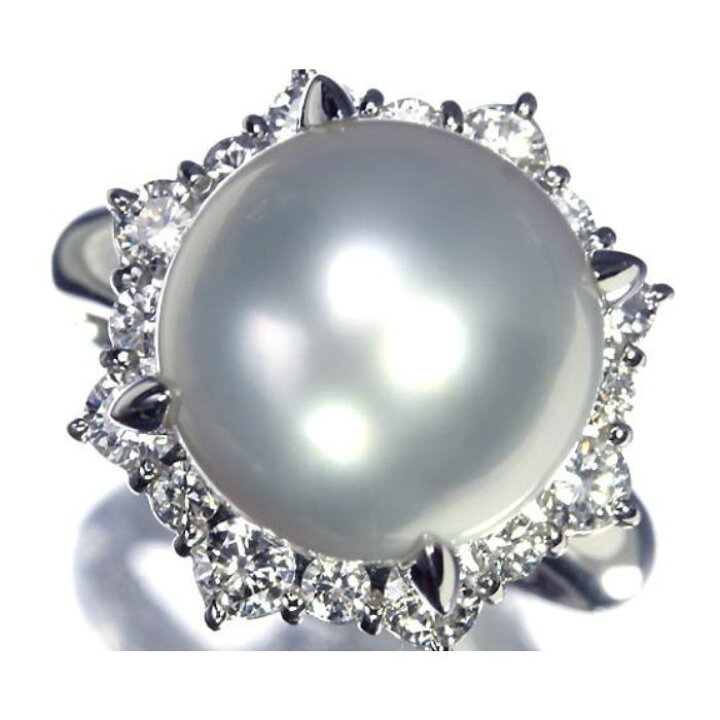 楽天市場】≪Pearl≫ 白蝶真珠 大粒約11.8mm珠 ダイヤモンド 0.78ct 