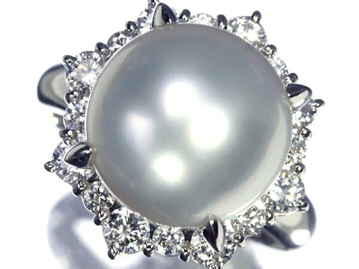 楽天市場】≪Pearl≫ 白蝶真珠 大粒約11.8mm珠 ダイヤモンド 0.78ct 