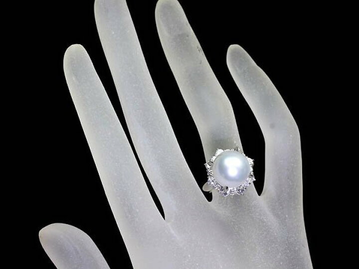 楽天市場】≪Pearl≫ 白蝶真珠 大粒約11.8mm珠 ダイヤモンド 0.78ct 