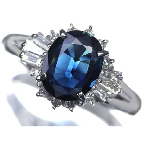 Sapphire ㎿Tt@CA 嗱1.63ct!! _Ch Pt900 O _C 20O w