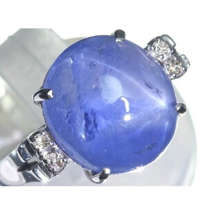 Star Sapphire ㎿MX^[Tt@CA 嗱7.46ct!! _Ch K18WG O 12.5O w