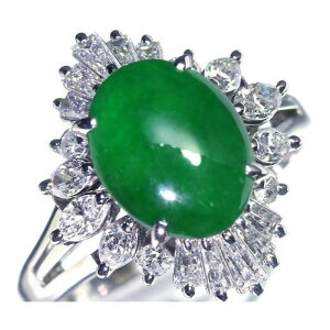 Jade ܐZȂ! VRŐ 嗱2.76ct! _Ch 0.84ct Pt900 O qXC 14O w \[eBOt