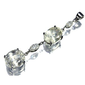 《Sapphire》非加熱イエローサファイア 大粒2石 総計6.25ct ダイヤモンド Pt900 高級ペンダントヘッド