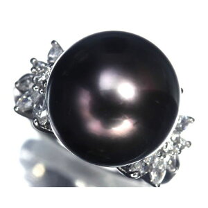 sPearlt^  13.3mm _Ch v0.7ct Pt900 O m^ p[ _C 9.5O w