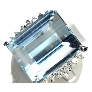 Blue Topaz XJCu[gp[Y 16.93ct!! _Ch Pt900 O _C 11O w v`i
