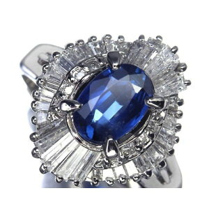 Sapphire Tt@CA 嗱1.22ct!! _Ch v0.86ct Pt900 O _C 12O w v`i