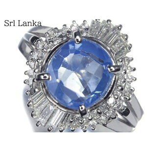 Sapphire XJY ㎿MTt@CA 3.01ct!! ɏ_Ch Pt900 O _C GIA YnΊӕʏt 12.5O w