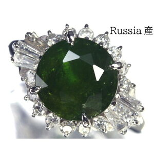 sDemantoid Garnett VAY VRf}gChK[lbg 2.65ct _Ch Pt900 O 14O w YnΊӕʏt