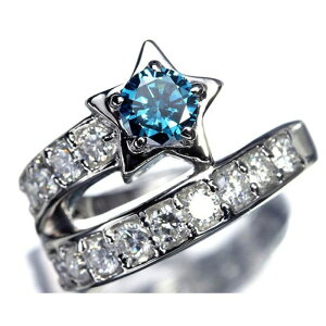 �sDiamond�t�u���[�_�C�������h �嗱0.545ct �N���A�_�C�� 1.00ct Pt900 �����������O �u���[�_�C�� �� 13�������O �w��