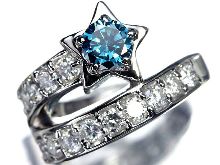 楽天市場】《Diamond》ブルーダイヤモンド 大粒0.545ct クリアダイヤ 